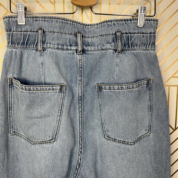 & Other Stories Paper Bag High-Waisted Jeans in Blue Denim Size US 30 - Picture 7 of 12